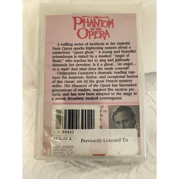Vintage Audiobook - The Phantom Of The Opera ( Set of two Cassette Tapes ) 1987 - Picture 2 of 6
